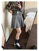 2025 Autumn/Winter Elegant Wool Knit Maternity Pleated High-Waisted A-Line Short Skirt
