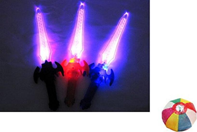 Event Item Flash Brave Sword Set with Fun Goods [Light-Up Toy] [Light-Up Toy] 12-Pack / (Paper Balloons) [Toys & Hobbies]