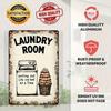 Metal Wall Art Vintage Laundry Room Decor Funny Kitchen Poster
