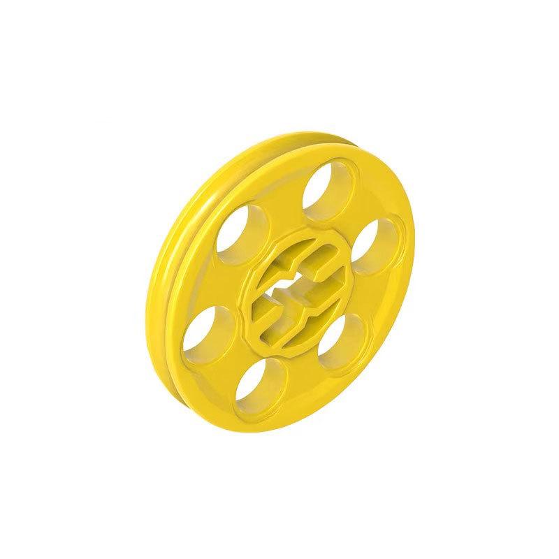 

10pcs 4185 Wedge Belt Tire Wheel Pulley Block Moc Color Accessories Compatible with Brick DIY Children s Toy Assembly 10PCS