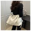 Spacious Faux Leather Tote Bag Zipper Closure Shoulder Handbag for Women