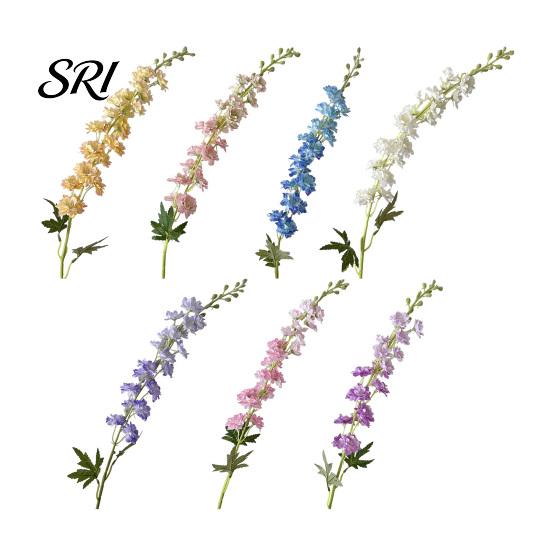 Forest Style Flower Arrangement Larkspur Artificial Flowers Realistic Delphinium with Bendable Stems Rustic Floor Eco-friendly Vase Decor for