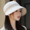 Corduroy Autumn Hat Women's High-end Temperament Equestrian Hat Big Head Circumference Showing Face Small Versatile Cap