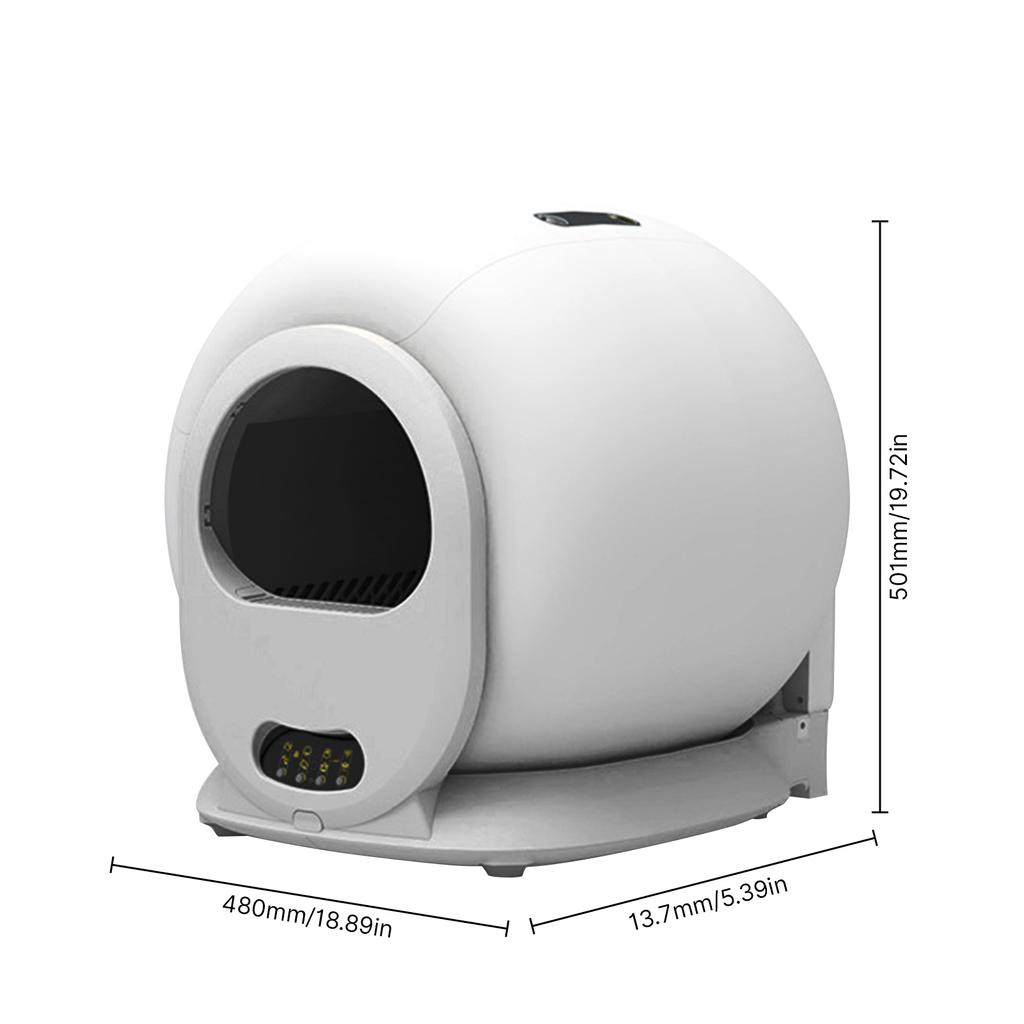 Rotating Automatic Cat Litter Box Self Cleaning and Deodorization with Touch Panel Enclosed