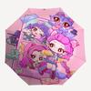 1 Stück Outdoor-Schirm mit niedlichen Anime-Charakteren - Automatisches Öffnen/Schließen, Tragbares 3-fach faltbares Design, 8-Speichen-Eisenrahmen - Perfektes Geschenk für Fans, Tr