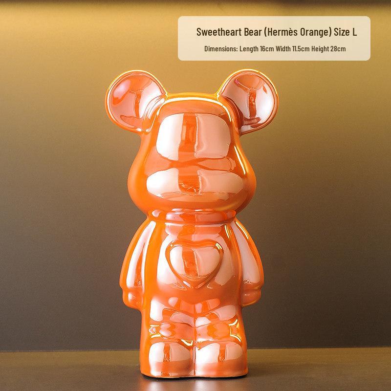 Light Luxury Violent Bear Ornament for TV Cabinet or Living Room Decor