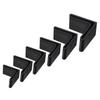 4PCS Slotted Angle Bar Shelf Iron Bed L Type Rubber Base Foot Pad Foot Cover Protective Rubber Sleeve