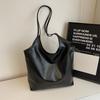 Modern Capacity Large Womens Tote Bag Cozy Pu Handbag Available In Black Brown And Khaki