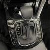 For Kia Seltos LHD      ABS Carbon Fiber Gear Shift Panel Frame Cover Trim Sticker Car Styling Accessories