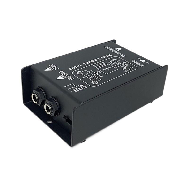 Compactly Passive DI Box with Input Attenuator Hum Eliminators for Connecting Instrument to Balanced 6.35mm Output