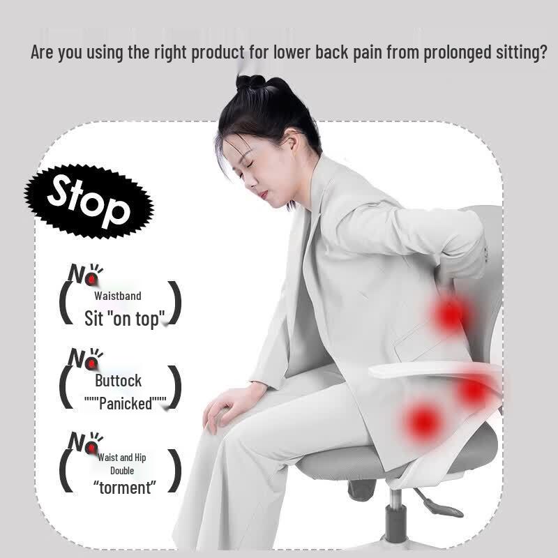 JAGO Ergonomic Integrated Lumbar Support Seat Cushion