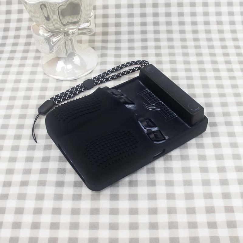Handheld Game Device Silicone Case, Full-Cover Shell with Control Openings, Rear Grip Texture, Wrist Chain for R36MAX2