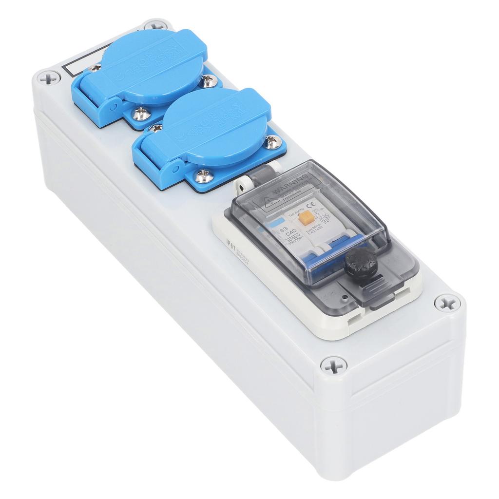 Distribuitor de putere de perete 250V 16A RCBO RCD Distribuitor de putere pentru construcții cu utilizare duală cu 230V 40A