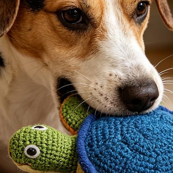 Meeresbewohner Hundespielzeug, Quietschendes Stofftier Hundekauspielzeug, Knisternder Hummer Oktopus Schildkröte Welpen Zahneinlage Spielzeug, Interaktives Spielzeug für Große Kleine Mittlere