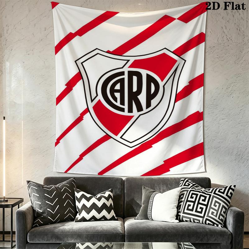 CA River Plate Wall Tapestry Aesthetic Wall Hanging Printed Fabric Blanket Decorative Tapestries for Bedroom Living Room Home Decor