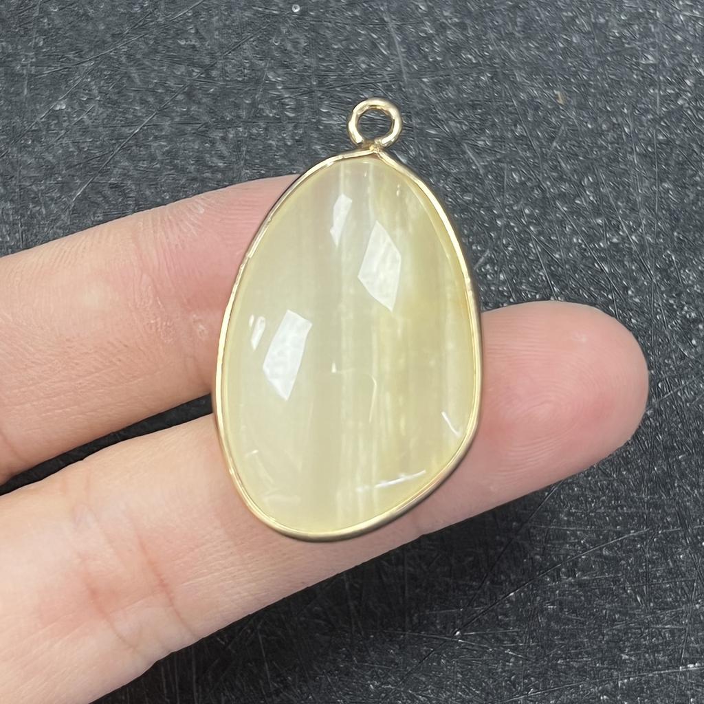 1 Stück, Energie-Naturstein-Anhänger, Böhmischer Stil Handgefertigt Unregelmäßiger Kristallachat Amethyst Jade Edelstein Anhänger für Schmuckherstellung DIY 20×35mm