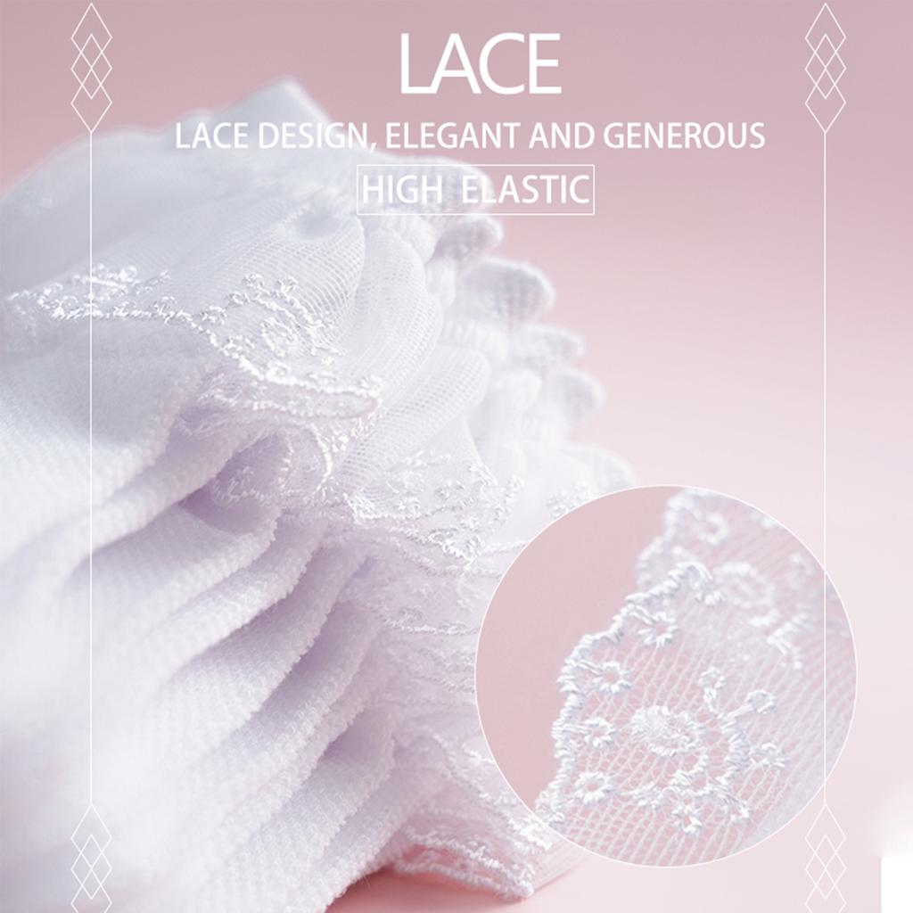 Baby Girls Kids Breathable Cotton Lace Ruffle Princess Dance Socks Children Socks White Baby Girls Four Seasons