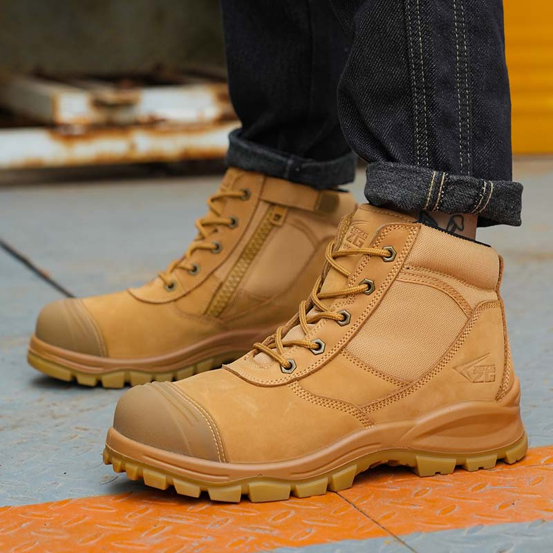 Kvalitní bezpečnostní obuv Pánská obuv z pravé kůže Pánská obuv Ochranná obuv Boty s ocelovou špičkou Práce odolná proti propíchnutí Boty Nezničitelné