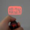 Mini Digital Projection Clock Portable LED Wall Ceiling Time Projection Watch Magic Night Light Electronic Clock key chain decor