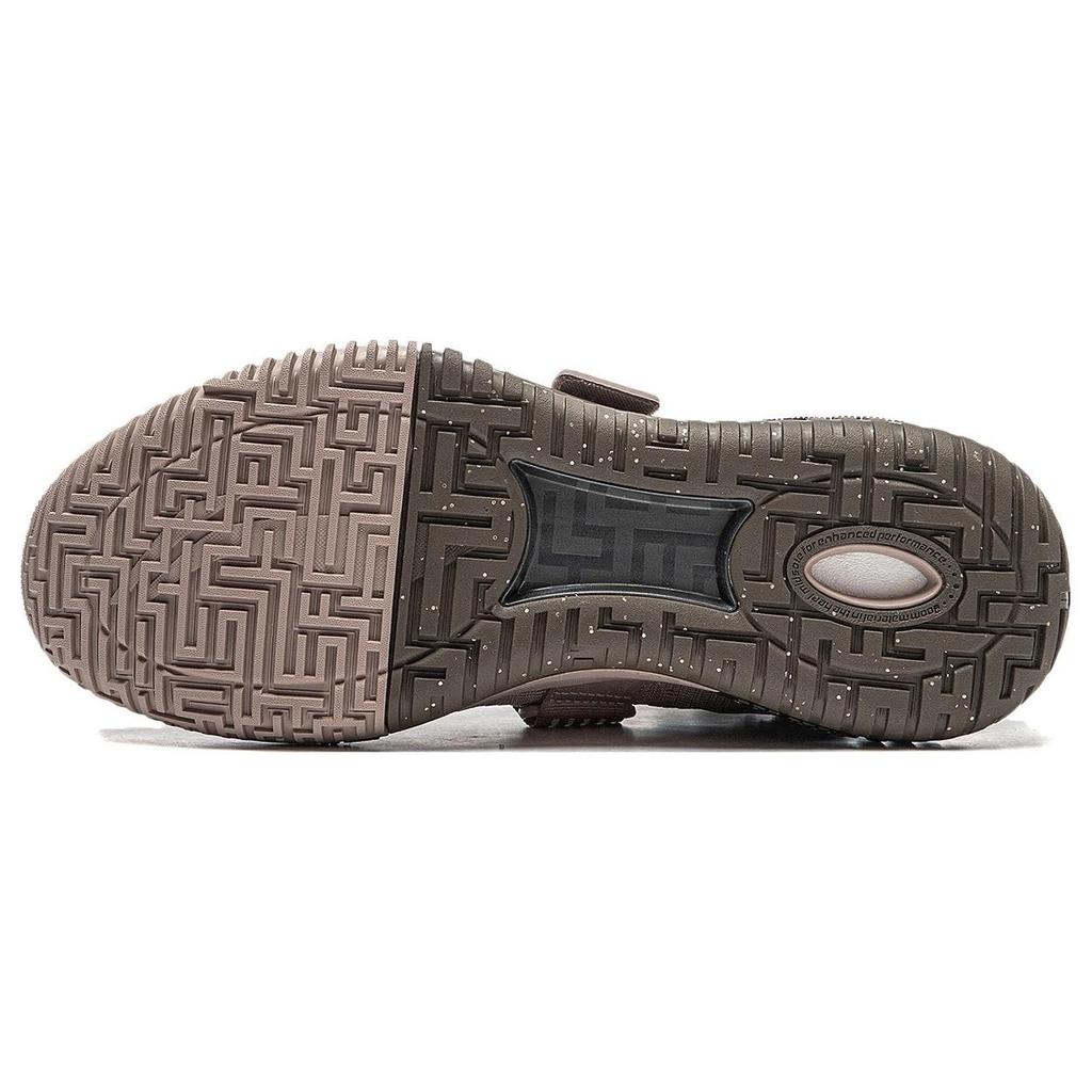 Li Ning Fury Slip Resistant Abrasion Resistant Basketball Shoes Men's Umber ABFT019-8