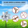 2 Stück Reflektierende Windmühle Vogelabwehr Garten Doppelseitige Reflektierende Vogelabweisende Windturbine Für Gärten Obstgärten Höfe