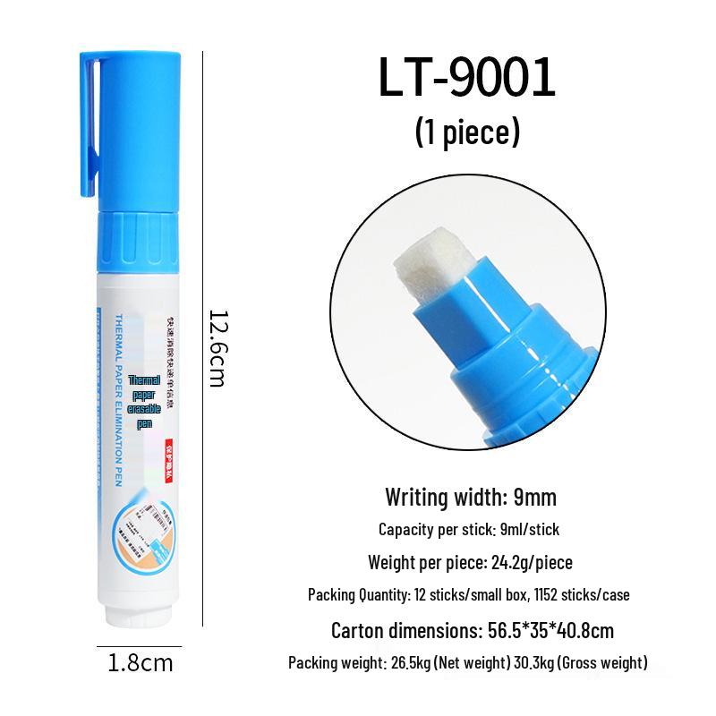 Thermal Privacy Eraser Pen for Barcode Blocking on Delivery Slips