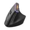 RGB luminous mouse ergonomic design vertical vertical Bluetooth BT + 2.4G dual-mode Bluetooth wireless mouse