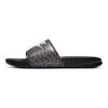 Nike Benassi Bequeme Vielseitige Schnelltrocknende Pantoletten Damen Sandalen Schwarz 618919-040