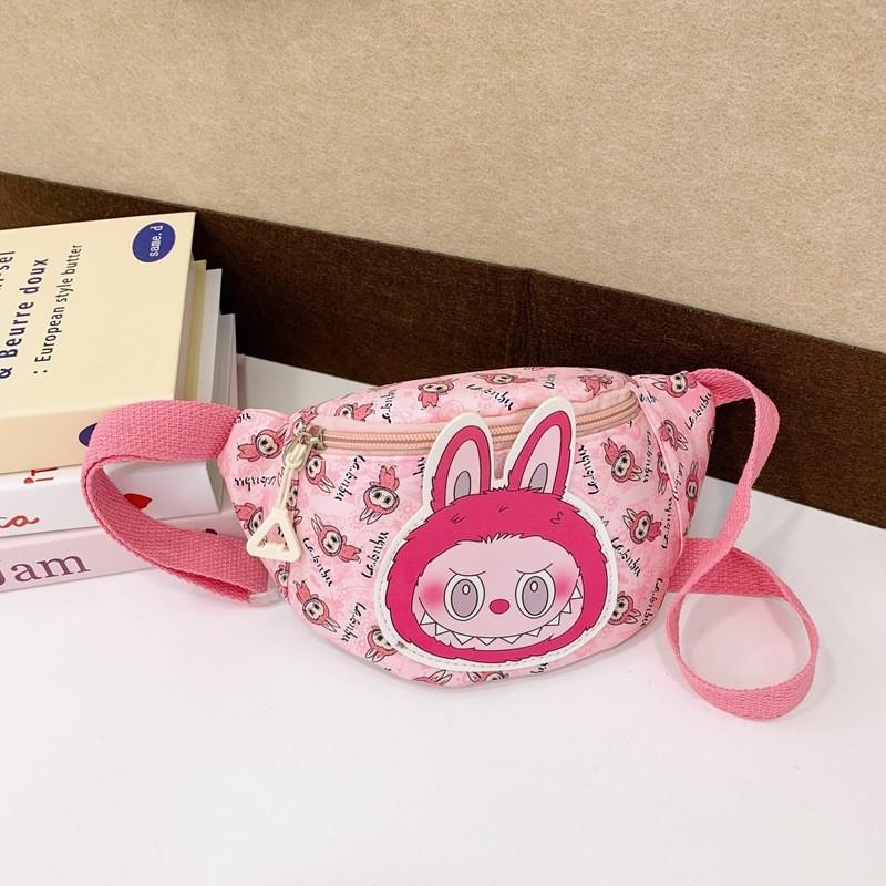 

Adorable Cartoon Kids Waist Bag 2024 Stylish Unisex Preschool Crossbody Bag Lightweight Polyester StyleA