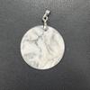 3Pcs, Energy Natural Stone Gemstone Round Pendants, DIY Jewelry Making Charms for Necklace, Bracelet, and Craft Accessories, Unique Gifts 30×30mm