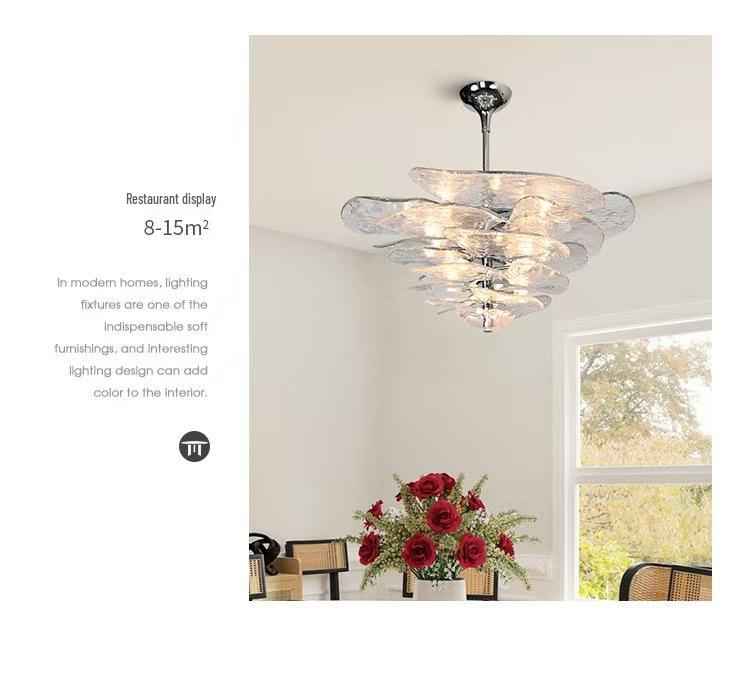 Retro French Murano Glass Pendant Light for Living Room, Dining Room, Staircase, and Bedroom