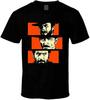 Men's QWZ The Good The Bad and The Ugly Silhouette Western Movie Fan T Shirt Birthday Gift Black