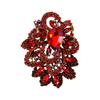 Retro Style Crystal Brooch Women's Atmospheric Corsage Coat Suit Anti-light Pin Diamond Accessories
