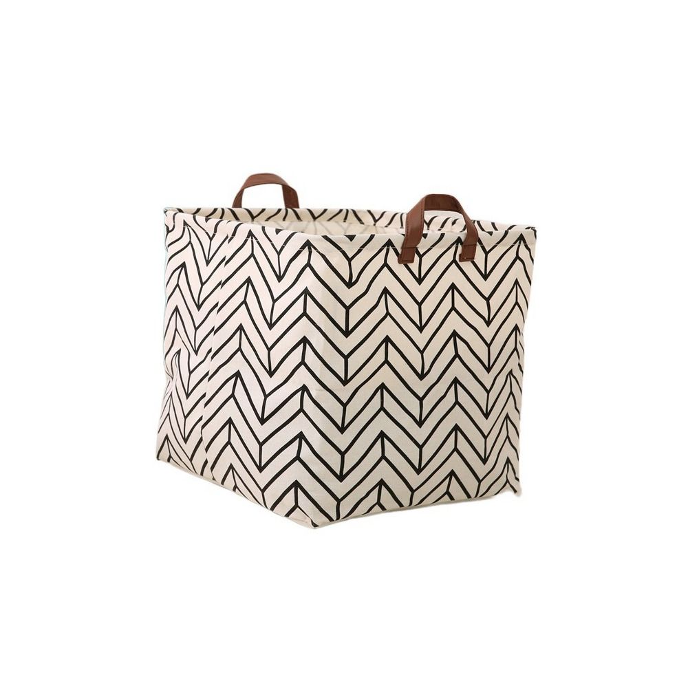 Wäschekorb aus Baumwolle und Leinen mit großer Kapazität, süßer Druck, Kleinigkeiten, Wäschekorb für den Schreibtisch