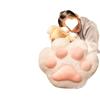 Cat Paw Blanket & Pillow: 2-in-1 Hand Warmer, Throw, & Nap Cushion