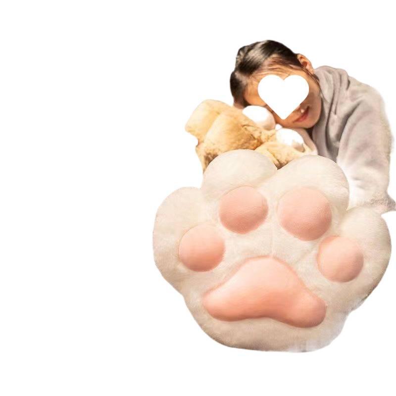 Cat Paw Blanket & Pillow: 2-in-1 Hand Warmer, Throw, & Nap Cushion