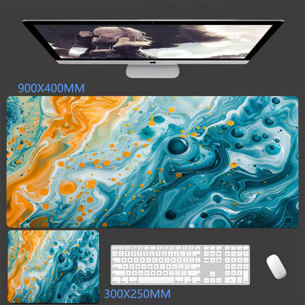 Abstract Fluid Gaming Mouse Pad Desk Gadgets Mouse Mat Office Accessories Mousepad Xxl Mouse Carpet Computer Mat Gaming Setup