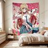 Ästhetischer Niedlicher Anime My Dress Up Darling Wandteppich Cartoon Hippie Wandbehänge Schlafzimmer Kawaii Kunst Hintergrundtuch Heimdekoration