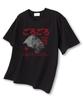 TI.GLAKE Sleepy Cat Oversized Short Sleeve T-Shirt Black