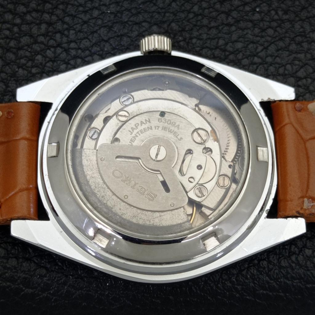 AUTOMATIC VINTAGE REFURBISHED SEIKO 5 6309A JAPAN MENS YELLOW WATCH A440864-4 Sk-a440864