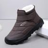 Winter New Men's Sports Snow Boots Foreign Trade Men's Shoes Fleece Thickened Wind-resistant Warm Men's Shoes Dad Shoes