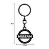 1Pcs 3D Metal Car Keychain Keyring Key Holder Couple Gifts Pendant For Nissan Nismo Qashqai X J10 J11 Trail Tiida Juke Teana Pulsar Altima