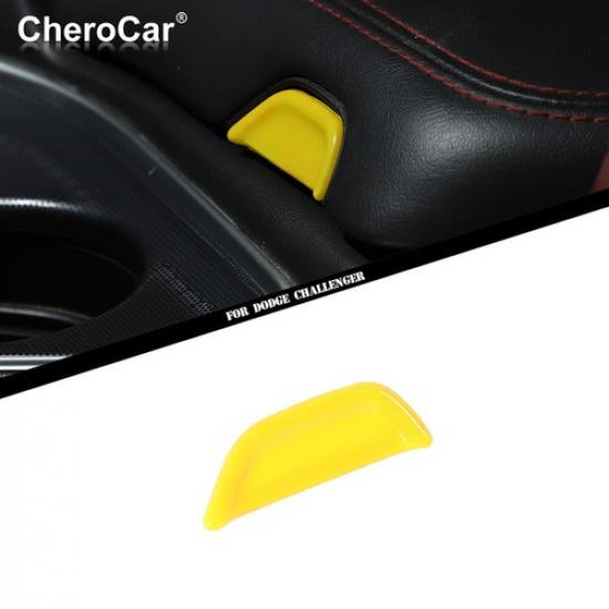 Console Armrest Box Switch Trim Cover Accessories for Dodge Challenger 15+Yellow