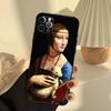 Leonardo da Vinci Mona Lisa Art Phone Case For iPhone 15 14 13 12 11 16 17 Pro Max 13 mini 15 16 Plus 16e 17 Air Cover Funda