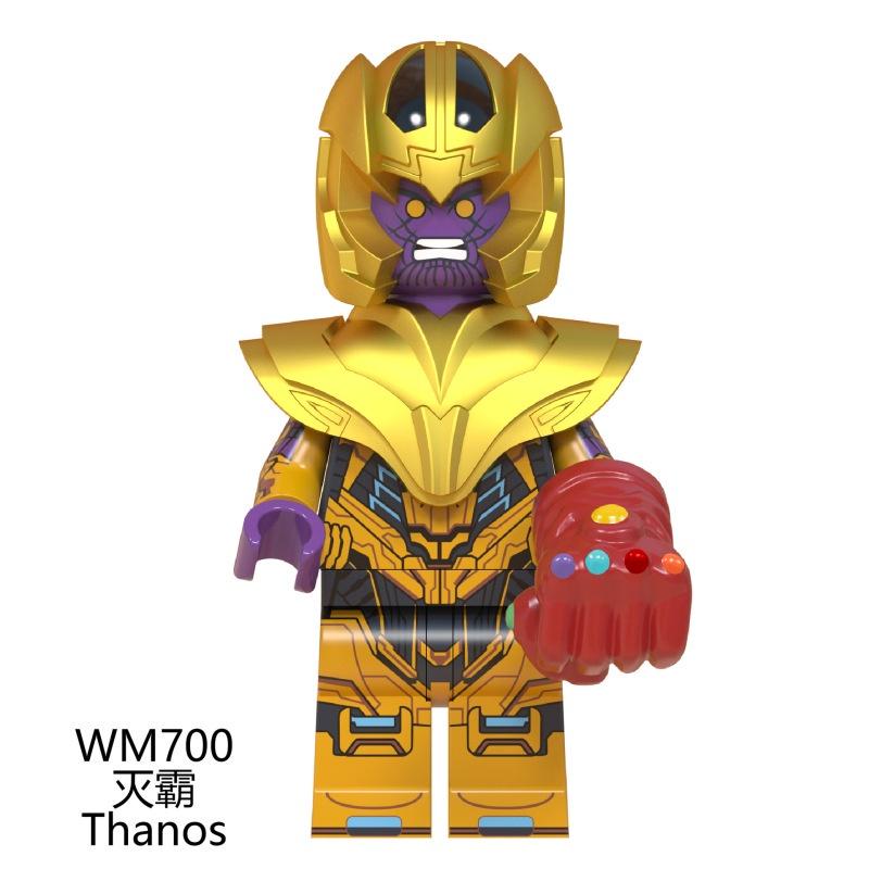 Marvel Avengers Superhero Thanos Thor Captain America Building Blocks Toys Minifigures