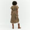 Ibiem Belted Pleated Long Dress Emp6Wop050