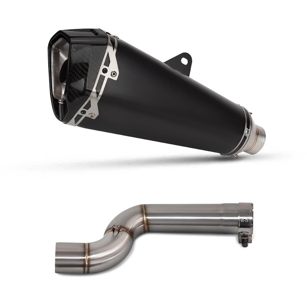 F900R/XR Stainless Steel Mid-Section Exhaust Pipe for Motorcycle Modification