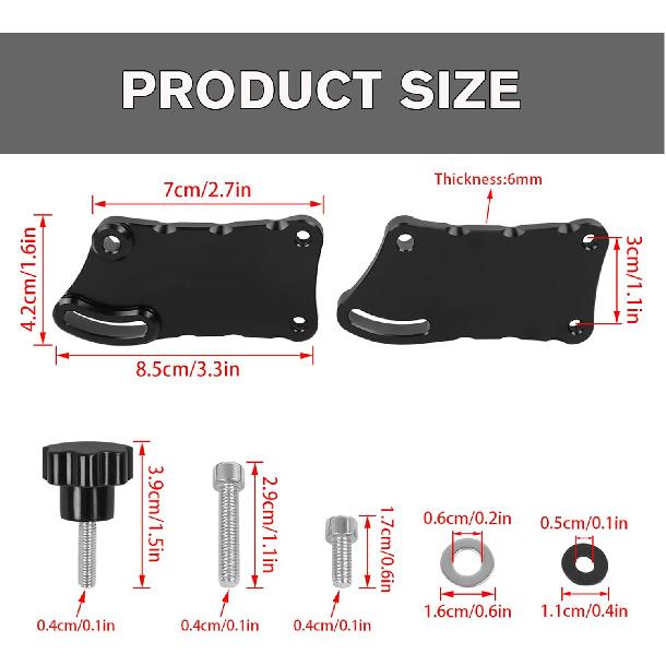 CHIFUN Windscreen Windshield Risers Adjusters for KLR650 KLR 650 2022-2025 CNC Aluminum Adjustable Motorcycle Windshield Mount Bracket Compatible