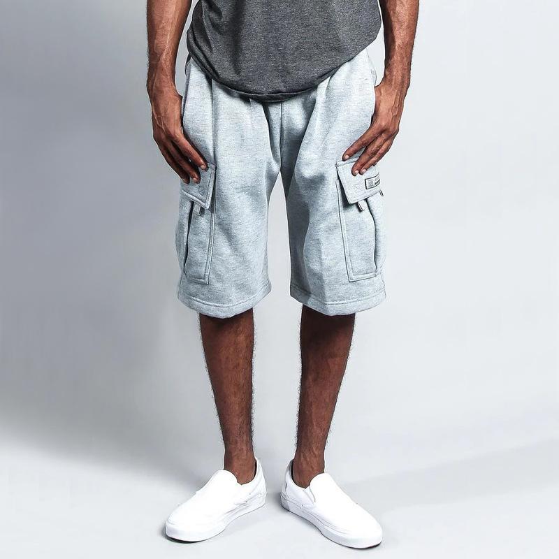 Summer Man Capris Cargo Pants Pánské ležérní vícekapsové volné rovné overaly Krátké kalhoty
