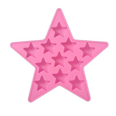 1x Five Star Shaped Cool Silicone Ice Cubes Tray Freeze Mold Maker Tools for Club Bar Party